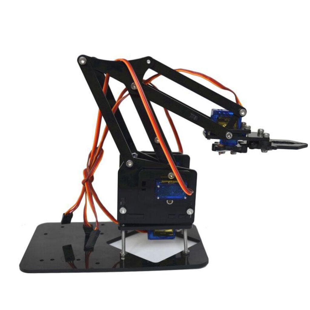 Diy Electronics Learning Kit - DIYロボットアームキット。グラフィックプログラミング教育用。プラスチック製のロボットハンドモデル。Pythonや電子工学の学習に最適。