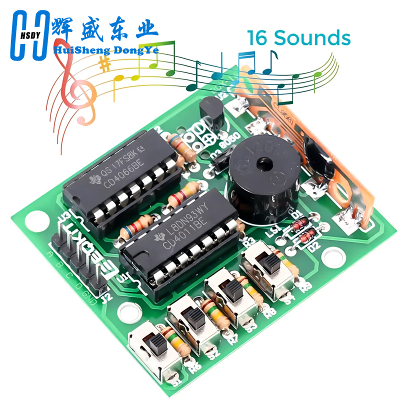Diy Audio Electronics Kit - 16 音楽サウンドボックス BOX-16 ボード 16 トーン電子モジュール