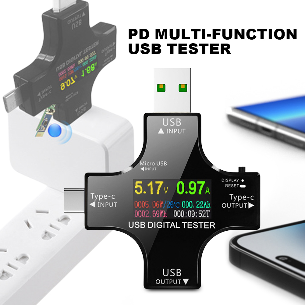 Logic Analyzer Usb - デジタル電圧計,USB Type-C PDカラー電圧計,電流テスター,電圧測定,充電器,電流計