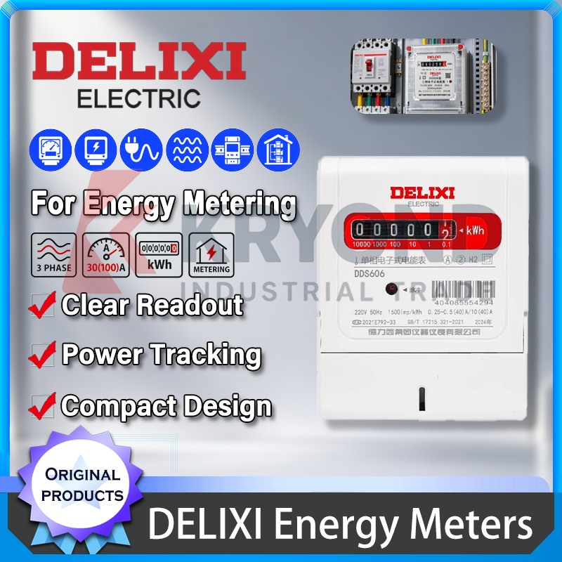 DELIXI製、単相または三相対応の電子式電力量計（1.5( - Diy Electronics Shop のレビューと価格