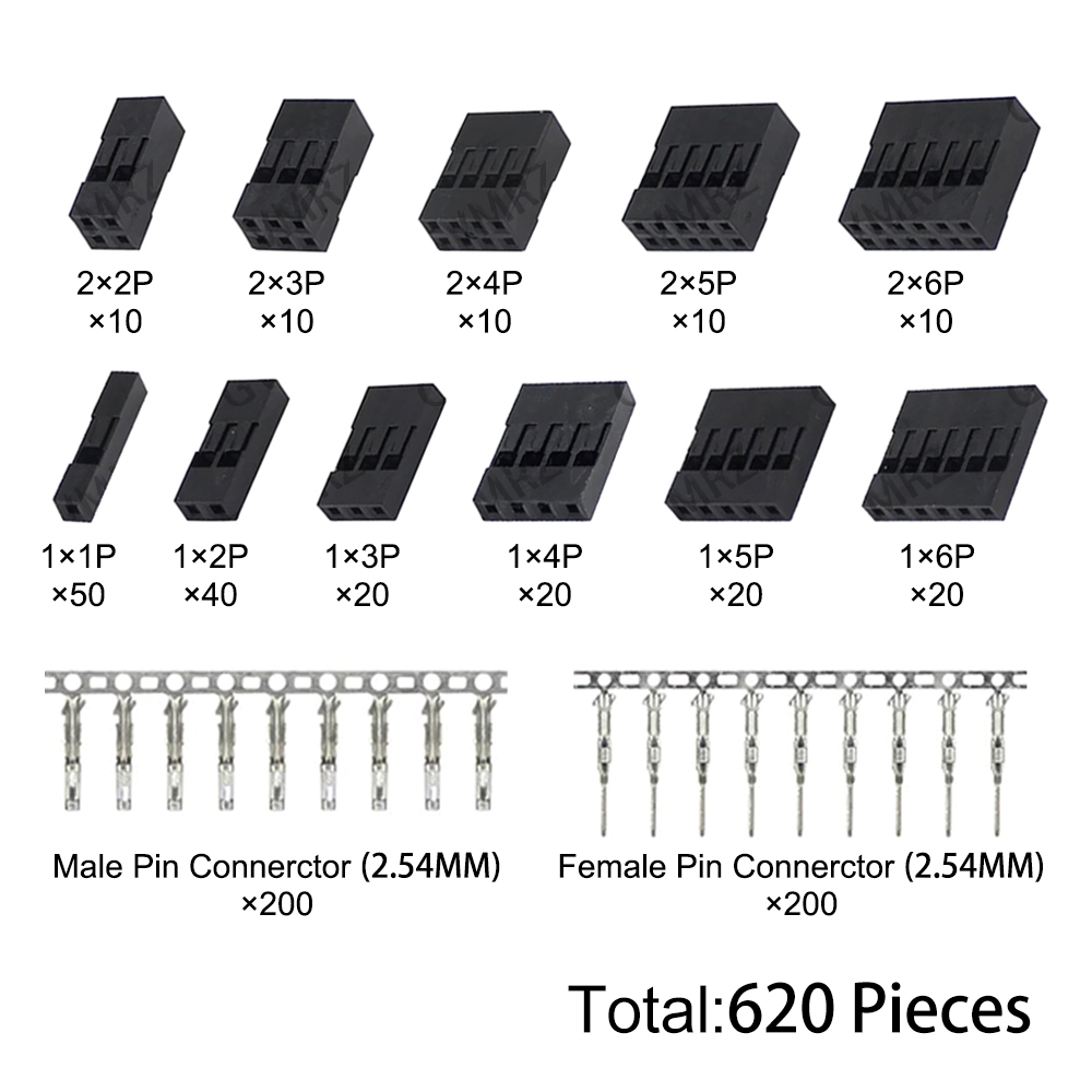620個入り デュポン製 ヘッダーコネクターキット 2.54 - Diy Electronics Project Kit のレビューと価格