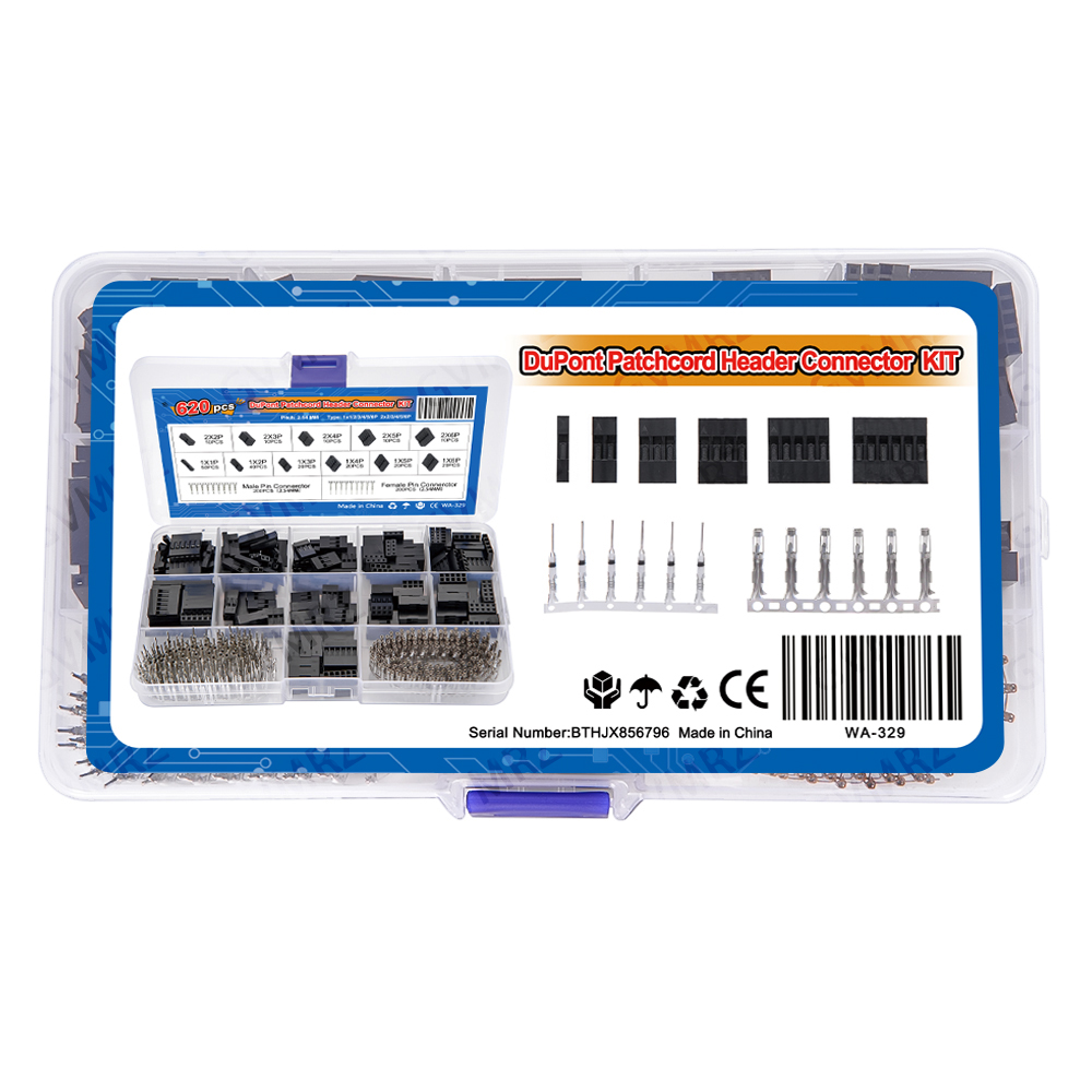 620個入り デュポン製 ヘッダーコネクターキット 2.54 - Diy Electronics Project Kit のレビューと価格