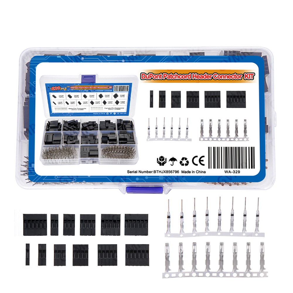 620個入り デュポン製 ヘッダーコネクターキット 2.54 - Diy Electronics Project Kit のレビューと価格