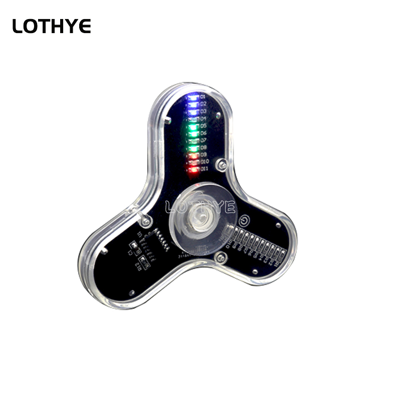 LEDフィジェットスピナーキット,ジャイロライト,日曜大工部 - Diy Electronics Project Kit のレビューと価格