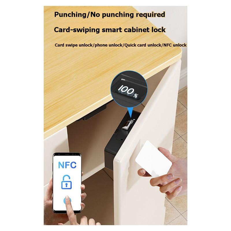 スマートドロワー電子ドアロック NFC技術搭載-隠しDIY木 - Diy Electronics Cabinet のレビューと価格