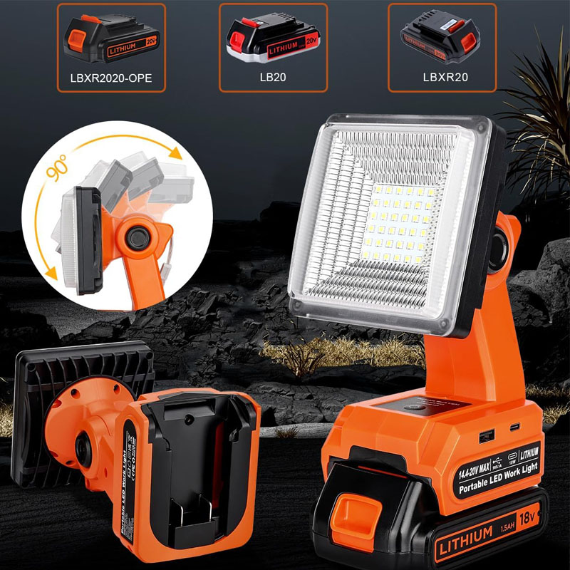 ブラック & デッカー用LEDワークライトツールランプ、20 - Black+Decker Tool Cordless のレビューと価格